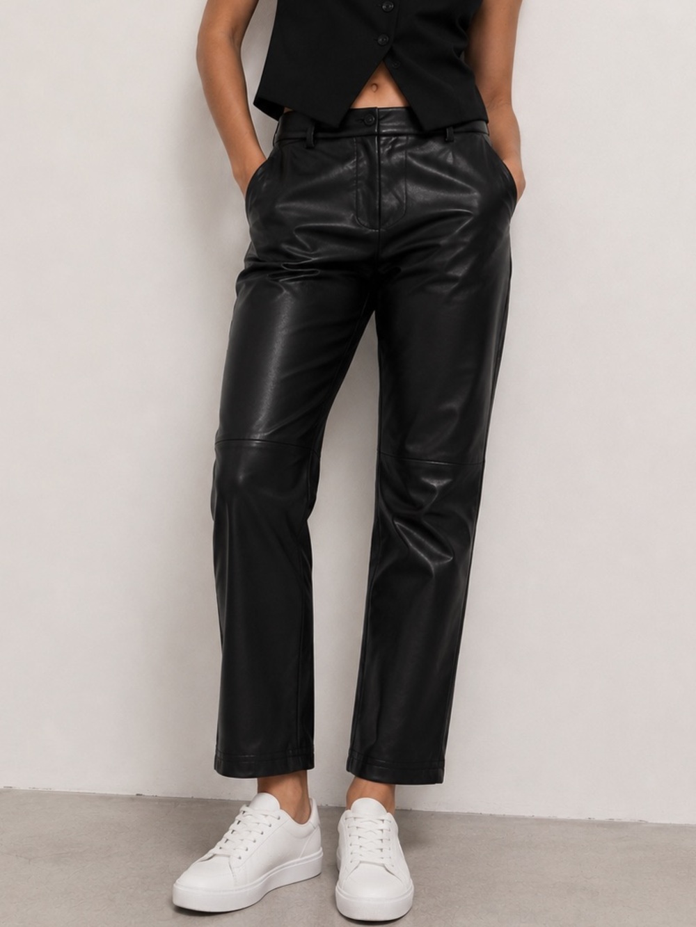 Lulus faux leather black pants